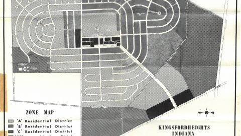 Kingsford Heights - 1940s Planning Map
